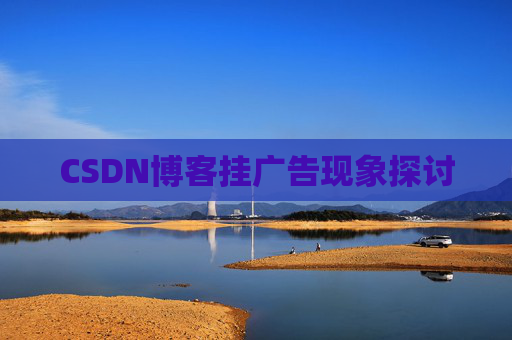 CSDN博客挂广告现象探讨